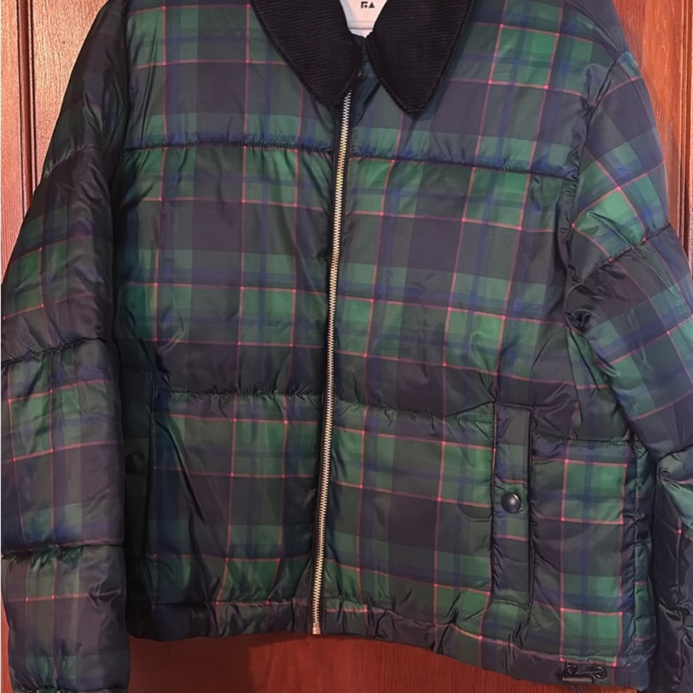 Plaid Puffer Jacket